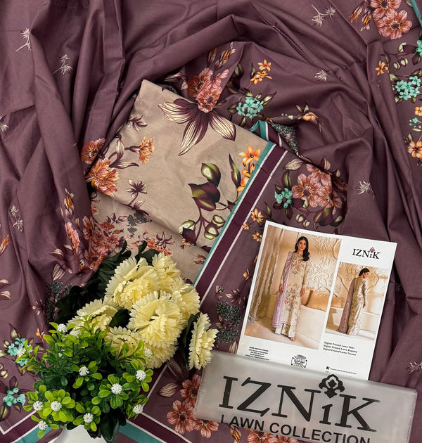 Iznik Lawn Suit-Sale Suits-Replica Zone