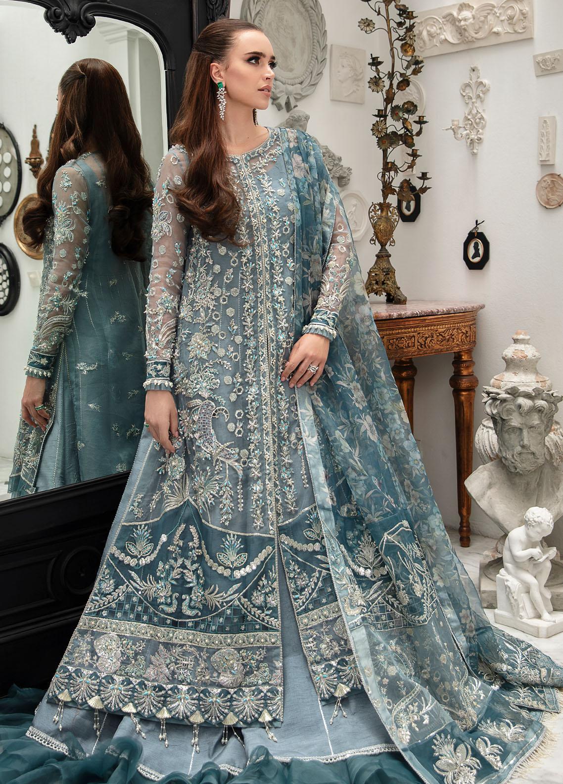 Abbas Rajpoot Organza Bridal Suit-Bridal Suits-Replica Zone