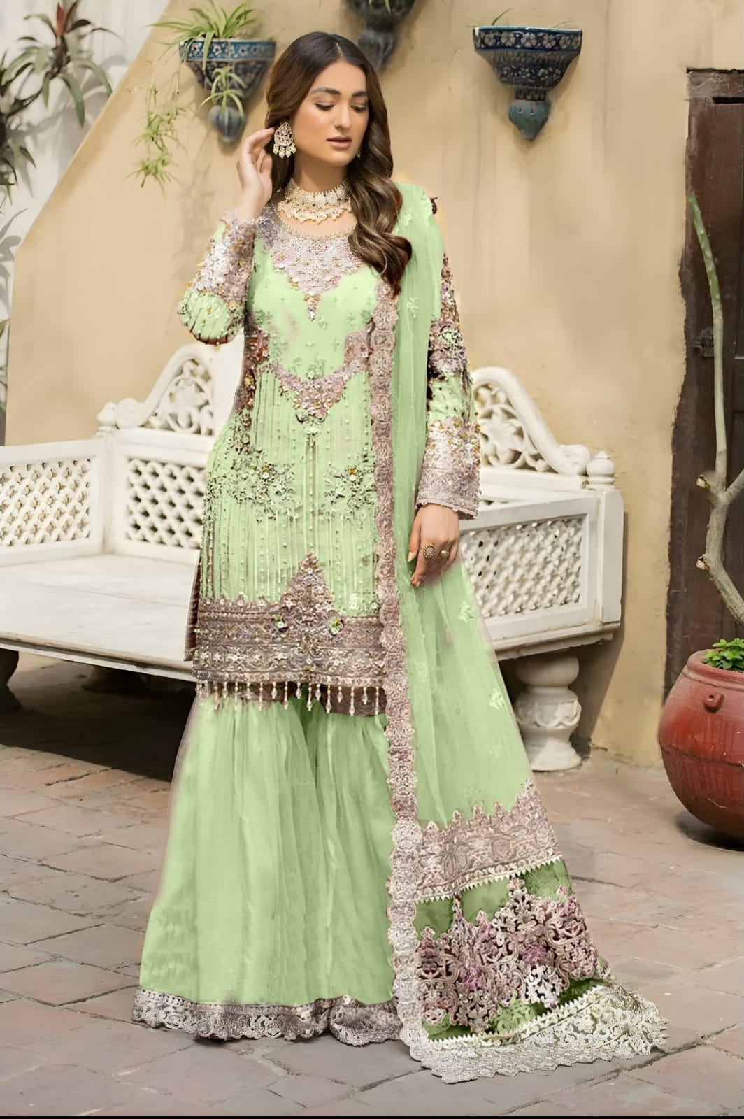 Afrozeh Cotton Suit-Cotton Suits-Replica Zone