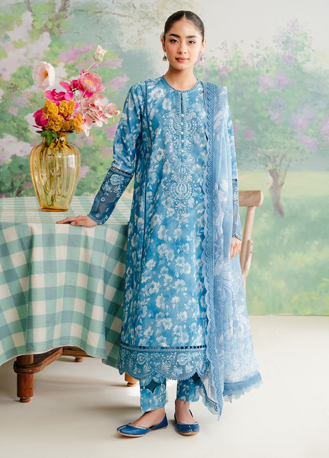 Afrozeh Lawn Suit-Lawn Suits-Replica Zone