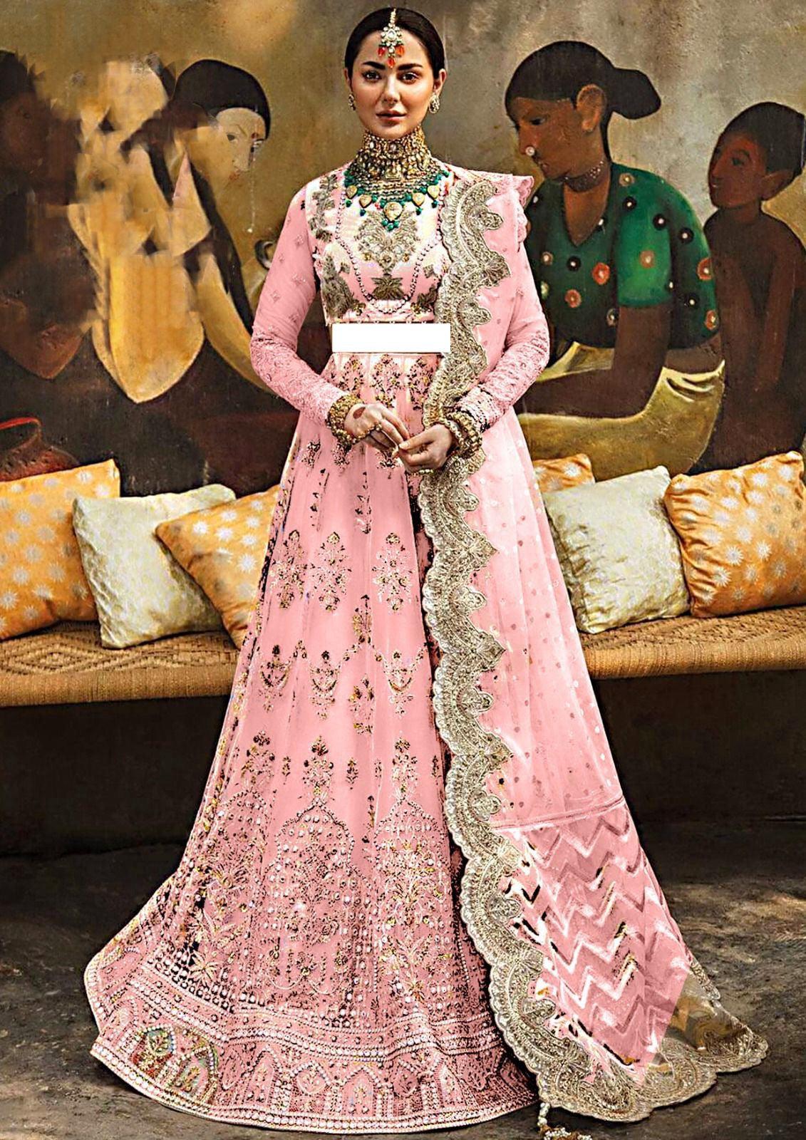 Afrozeh Net Frock-Bridal Suits-Replica Zone