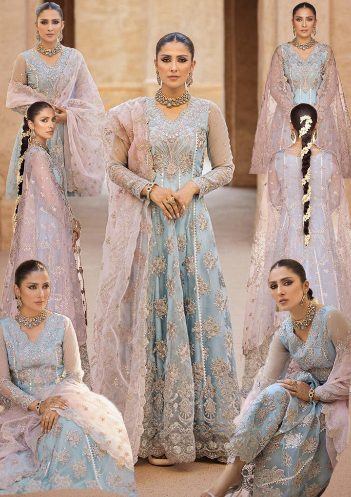 Afrozeh Net Maxi-Bridal Suits-Replica Zone