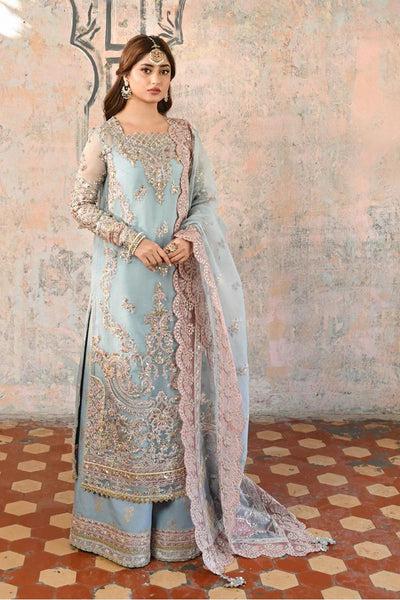 Afrozeh Organza Bridal Suit-Bridal Suits-Replica Zone