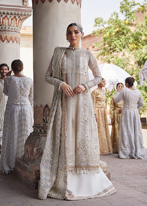 Afrozeh Organza Bridal Suit-Bridal Suits-Replica Zone