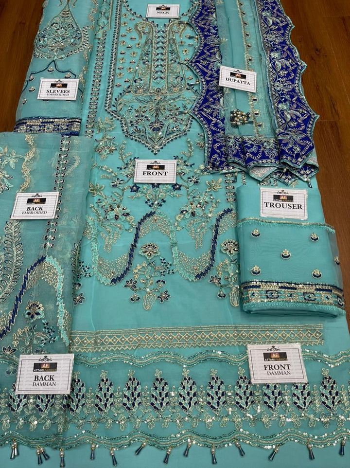 Afrozeh Organza Suit-Replica Suits-Replica Zone