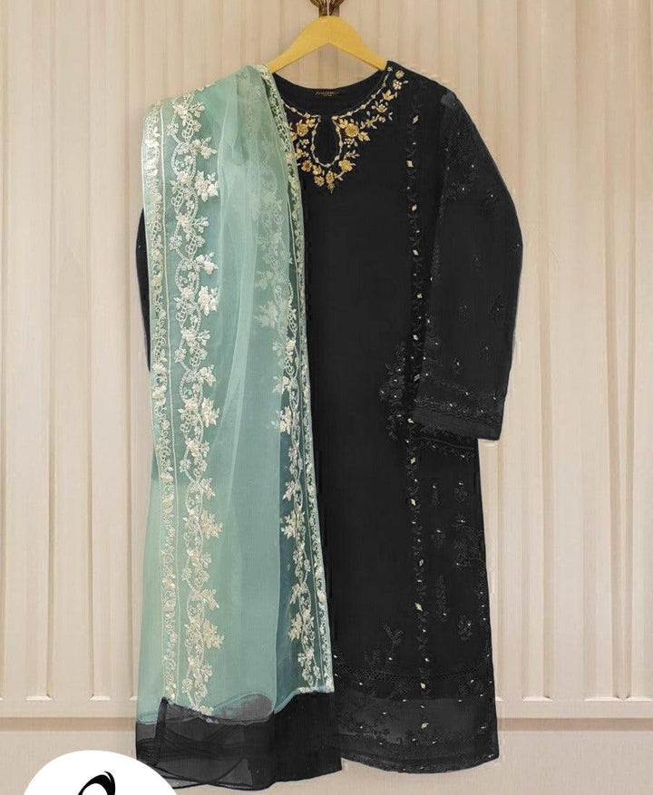 Agha Noor Organza Suit-Replica Suits-Replica Zone