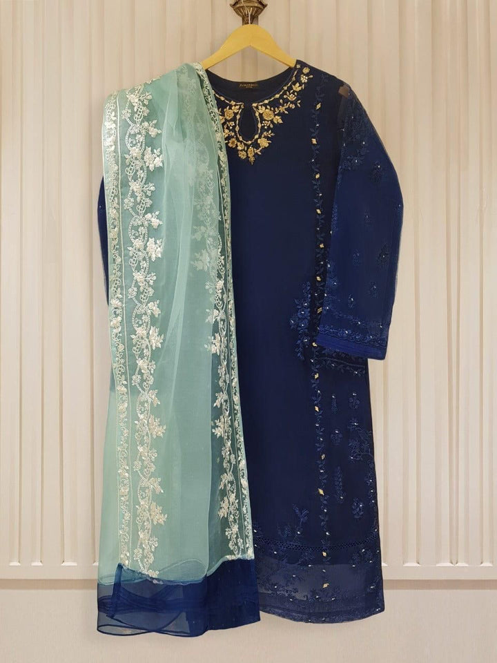 Agha Noor Organza Suit-Replica Suits-Replica Zone