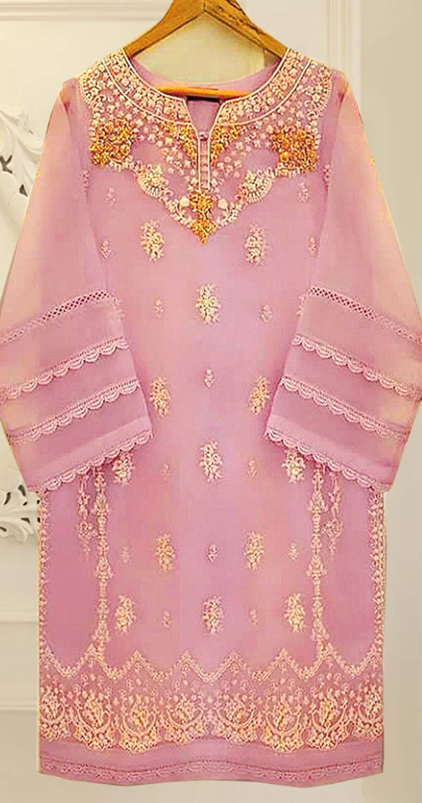 Agha Noor-Pink-Organza-Replica Zone