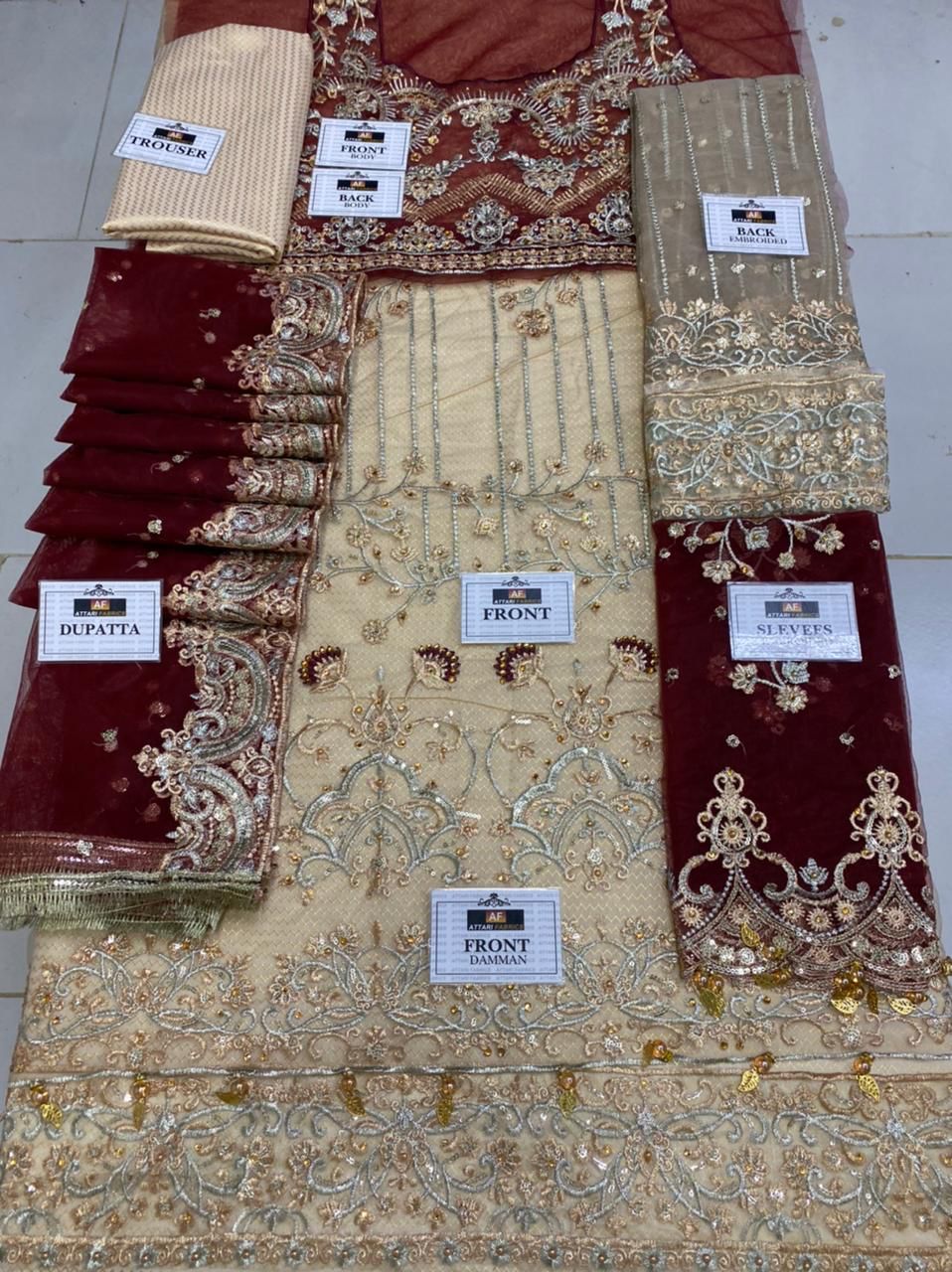 Aisha Imran Net Maxi-Bridal Suits-Replica Zone