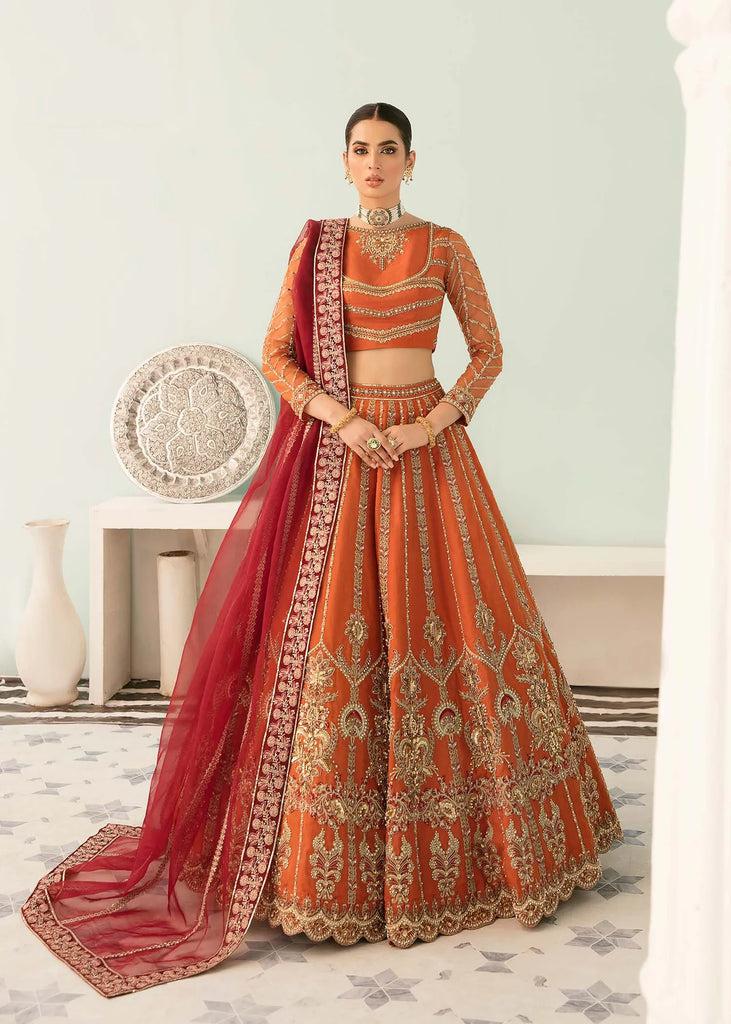 Akbar Aslam Net Frock-Bridal Suits-Replica Zone