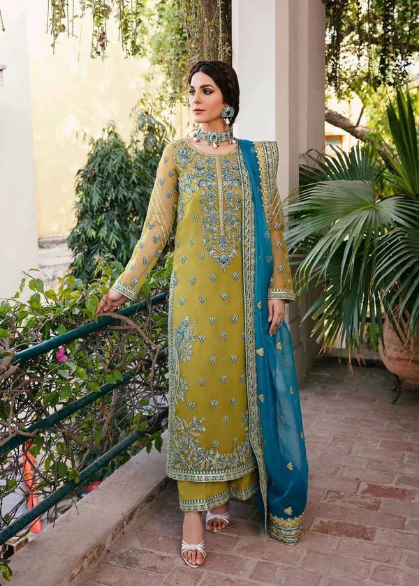 Akbar Aslam Organza Suit-Replica Suits-Replica Zone