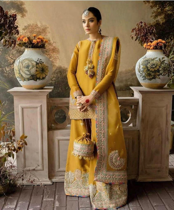 Akbar Aslam Organza Suit-Replica Suits-Replica Zone