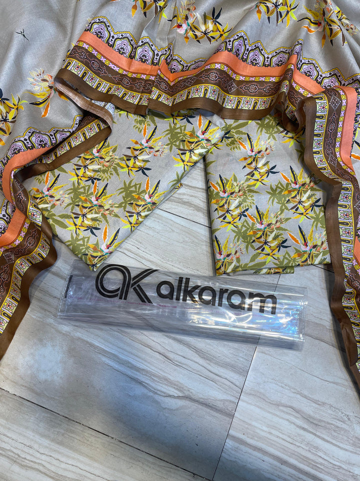 Al Karam Lawn Suit-Sale Suits-Replica Zone