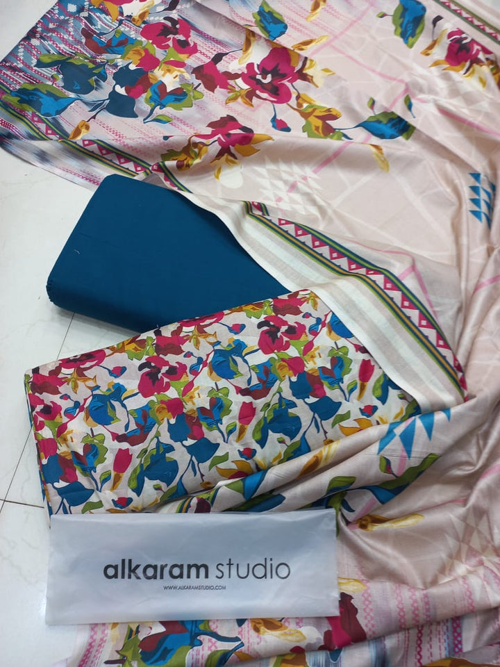 Al Karam Lawn Suit-Sale Suits-Replica Zone