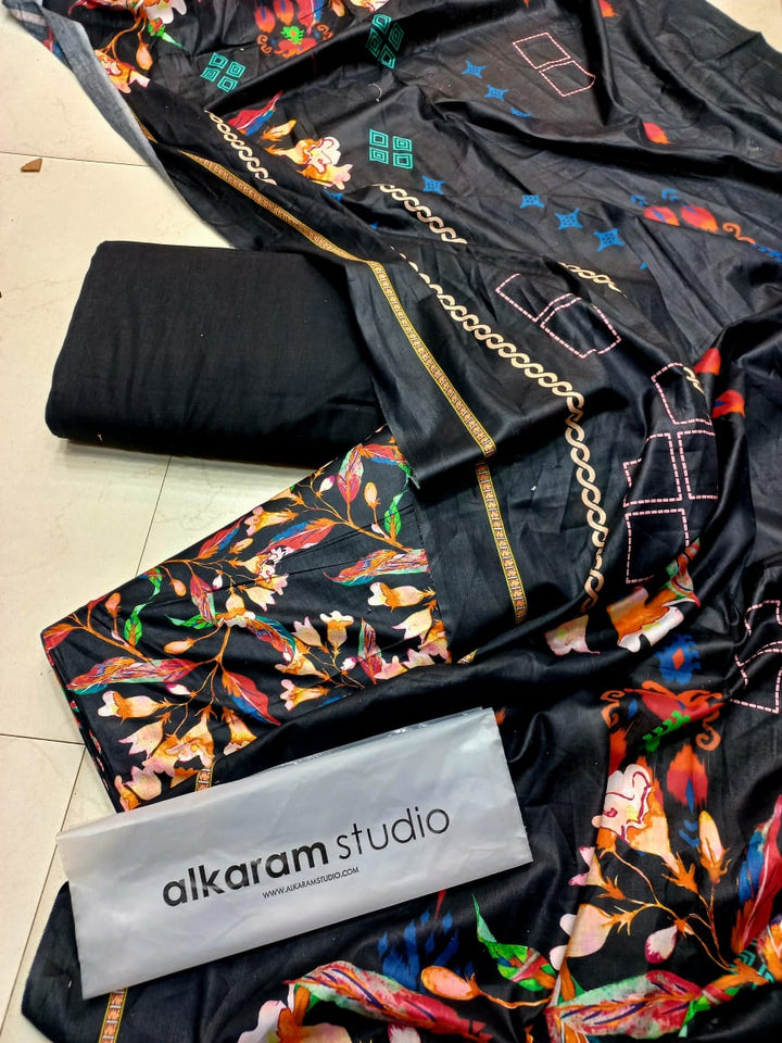 Al Karam Lawn Suit-Sale Suits-Replica Zone