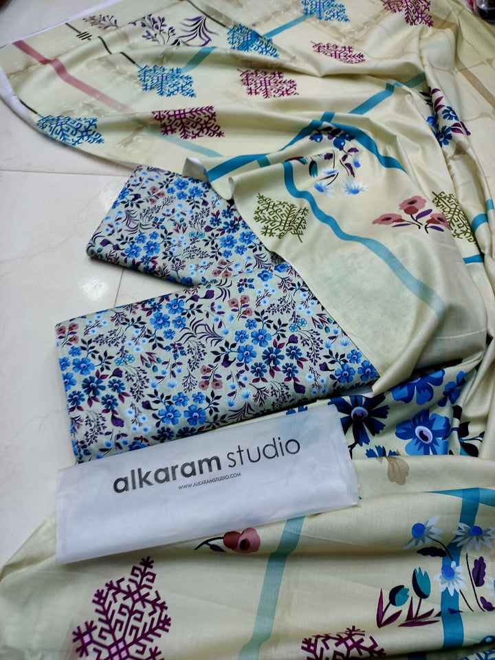 Al Karam Lawn Suit-Sale Suits-Replica Zone