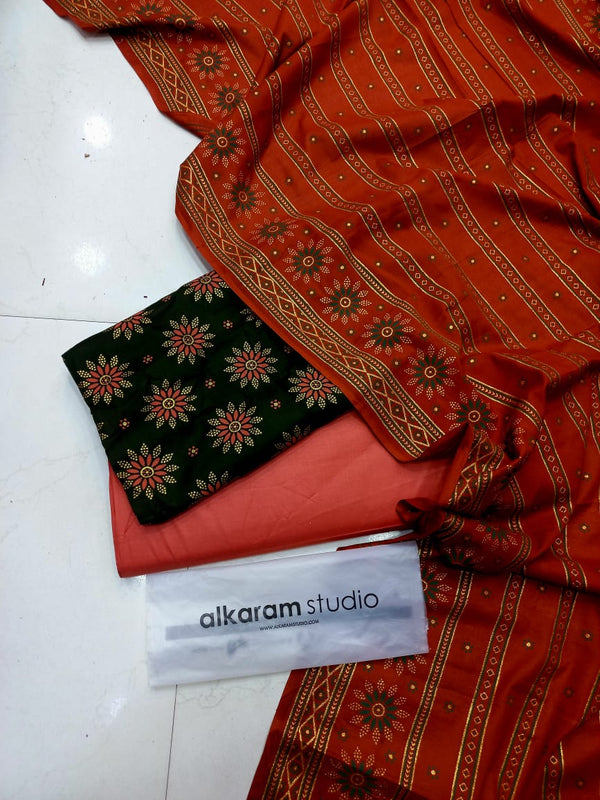 Al Karam Lawn Suit-Sale Suits-Replica Zone