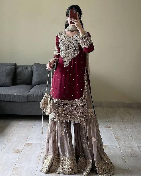 Alizeh Chiffon Bridal Suit-Bridal Suits-Replica Zone