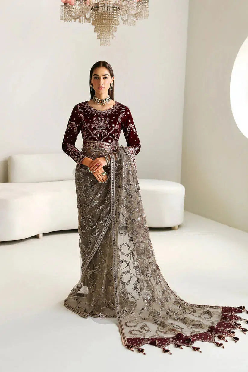 Alizeh Net Saree-Bridal Suits-Replica Zone