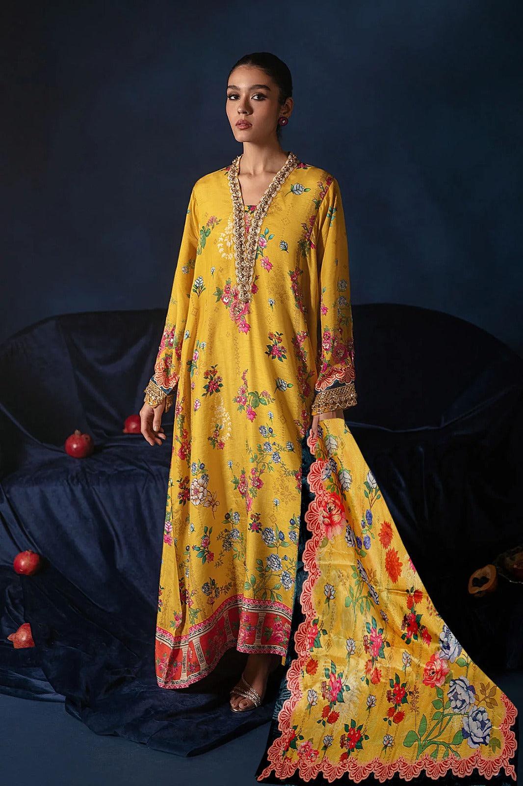 Ammara Khan Lawn Suit-Lawn Suits-Replica Zone