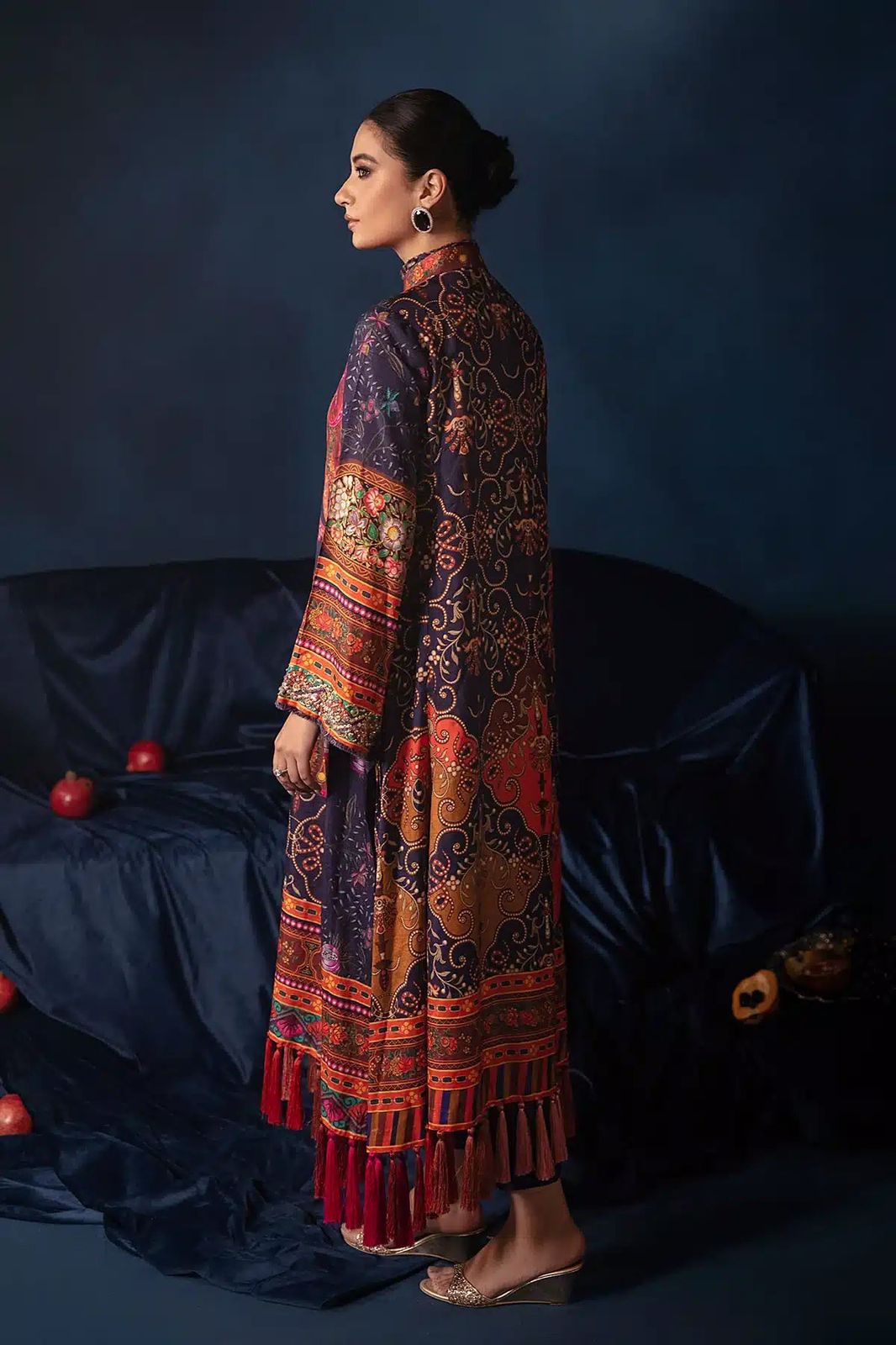 Ammara Khan Silk Suit-Replica Suits-Replica Zone