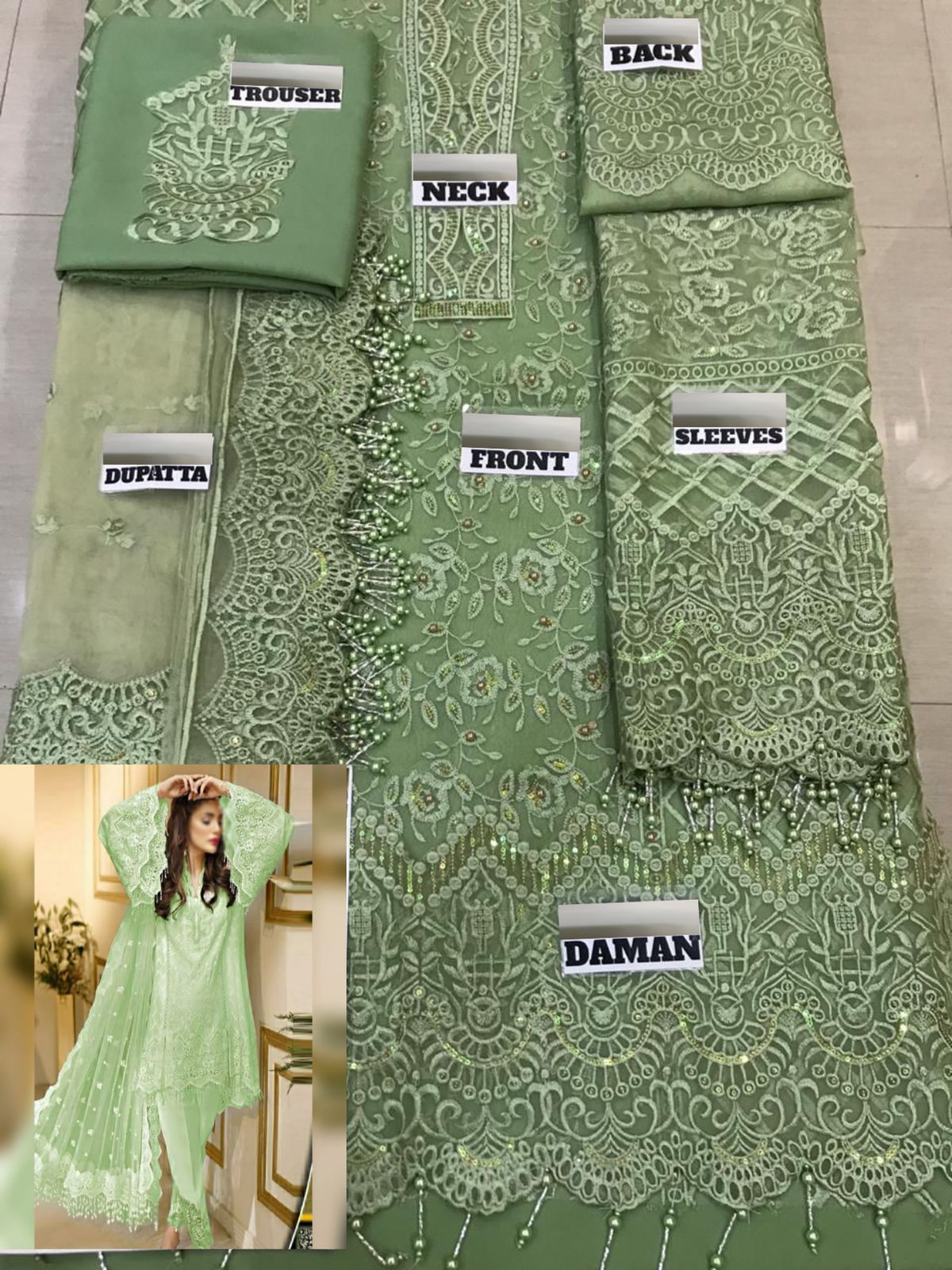 Anaya Organza Suit-Replica Suits-Replica Zone