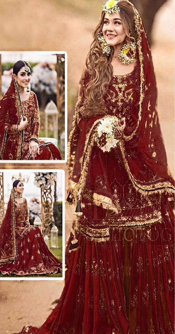 Ansab Jahangir Net Bridal Suit-Bridal Suits-Replica Zone