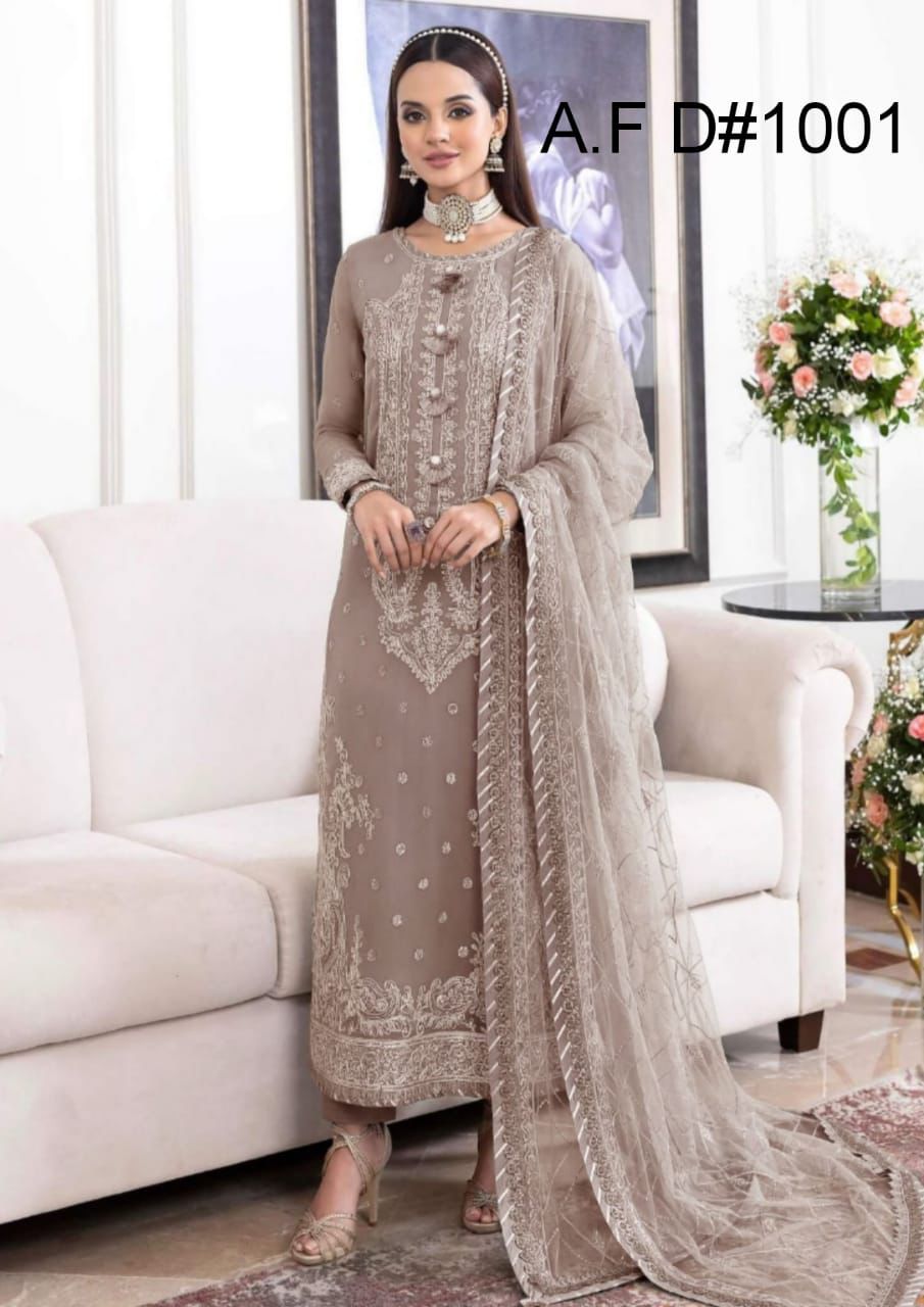 Asim Jofa-Beige-Chiffon-Replica Zone