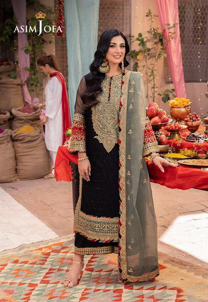 Asim Jofa-Black-Chiffon-Replica Zone