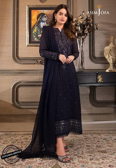 Asim Jofa-Black-Chiffon-Replica Zone