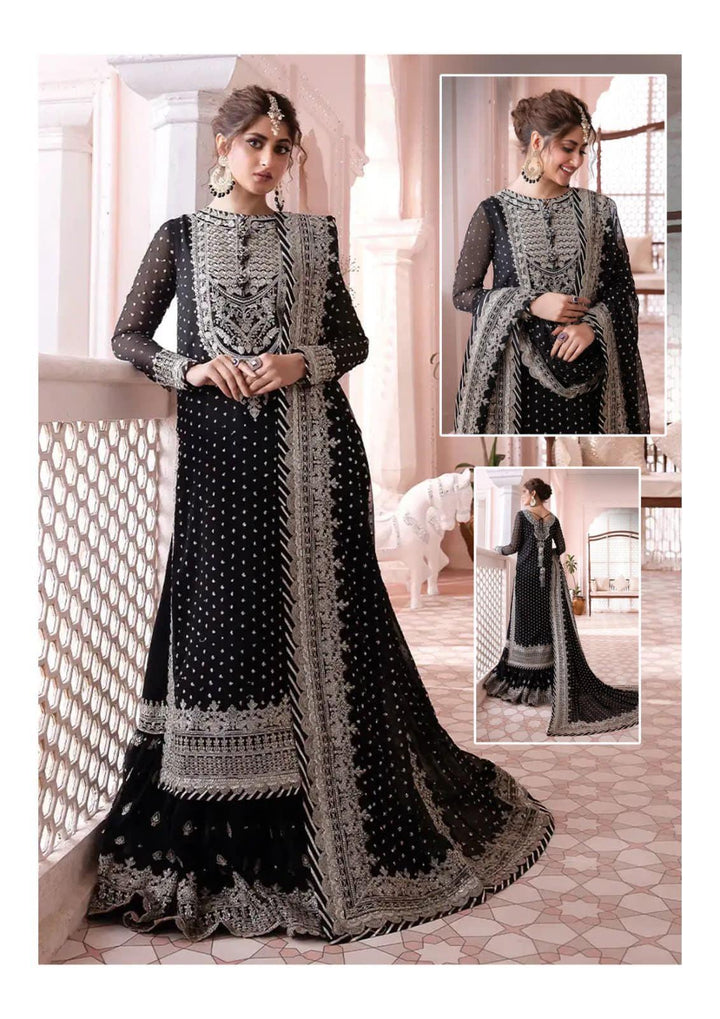 Asim Jofa Chiffon Bridal Suit-Bridal Suits-Replica Zone