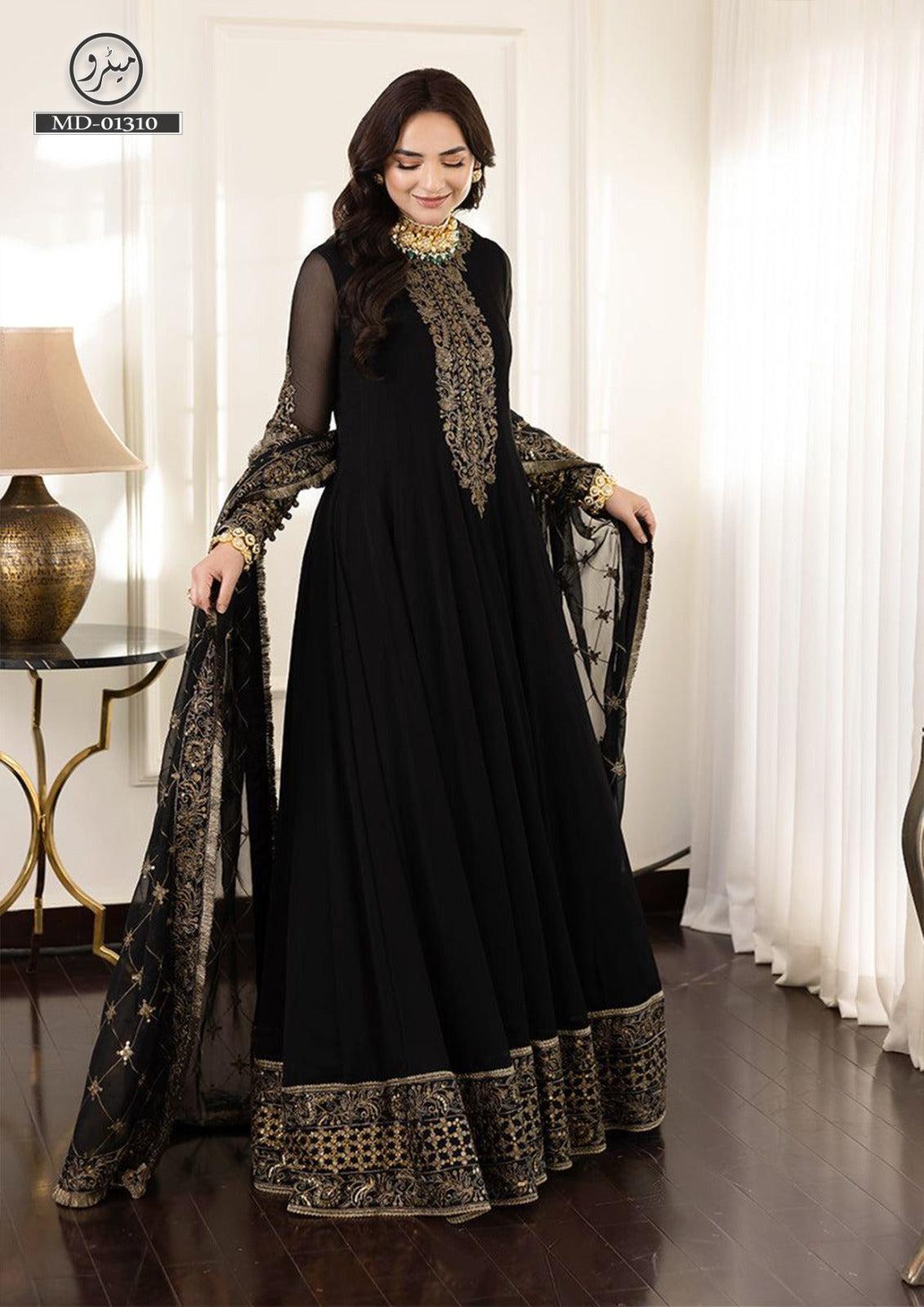 Asim Jofa Chiffon Frock-Bridal Suits-Replica Zone