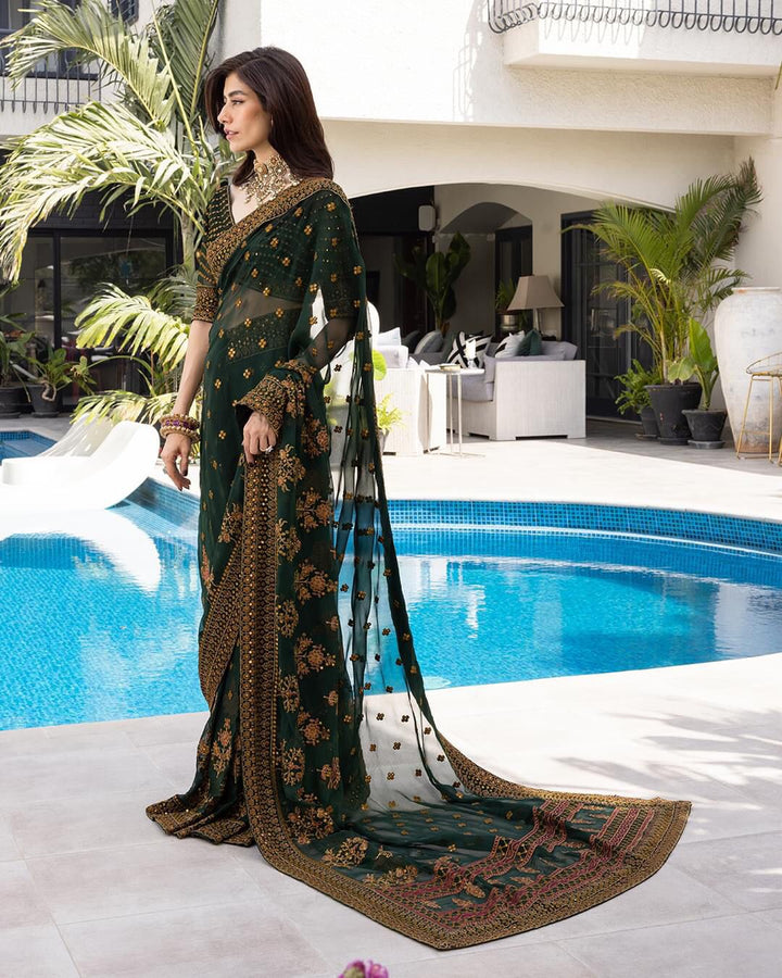 Asim Jofa Chiffon Saree-Bridal Suits-Replica Zone