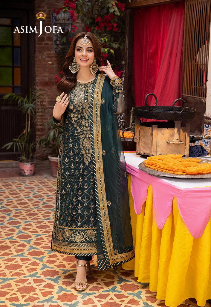 Asim Jofa Chiffon Suit-Replica Suits-Replica Zone