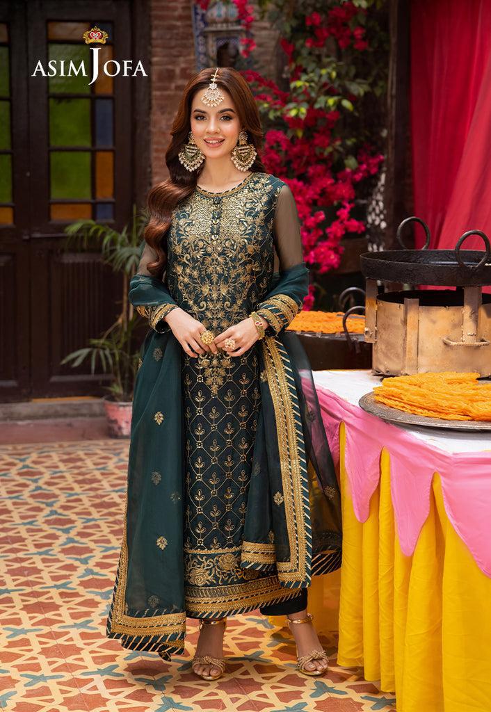 Asim Jofa Chiffon Suit-Replica Suits-Replica Zone