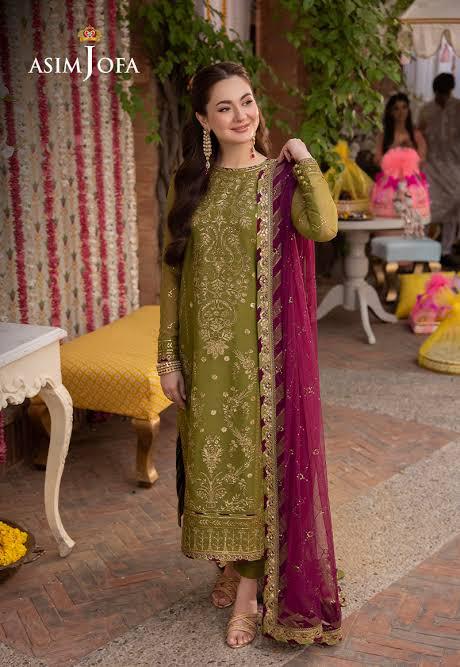 Asim Jofa Chiffon Suit-Replica Suits-Replica Zone