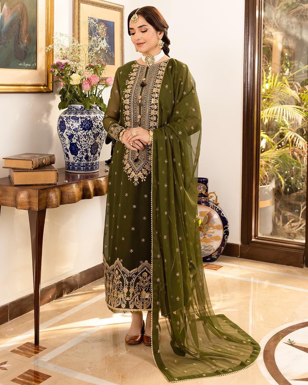 Asim Jofa Chiffon Suit-Replica Suits-Replica Zone