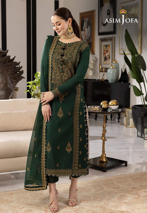 Asim Jofa Chiffon Suit-Replica Suits-Replica Zone