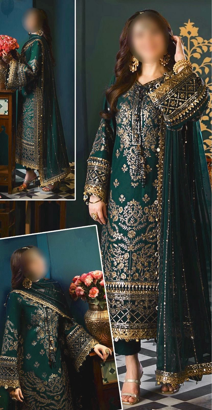 Asim Jofa Chiffon Suit-Replica Suits-Replica Zone