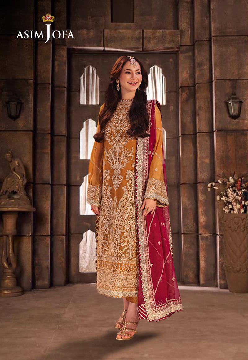 Asim Jofa Chiffon Suit-Replica Suits-Replica Zone