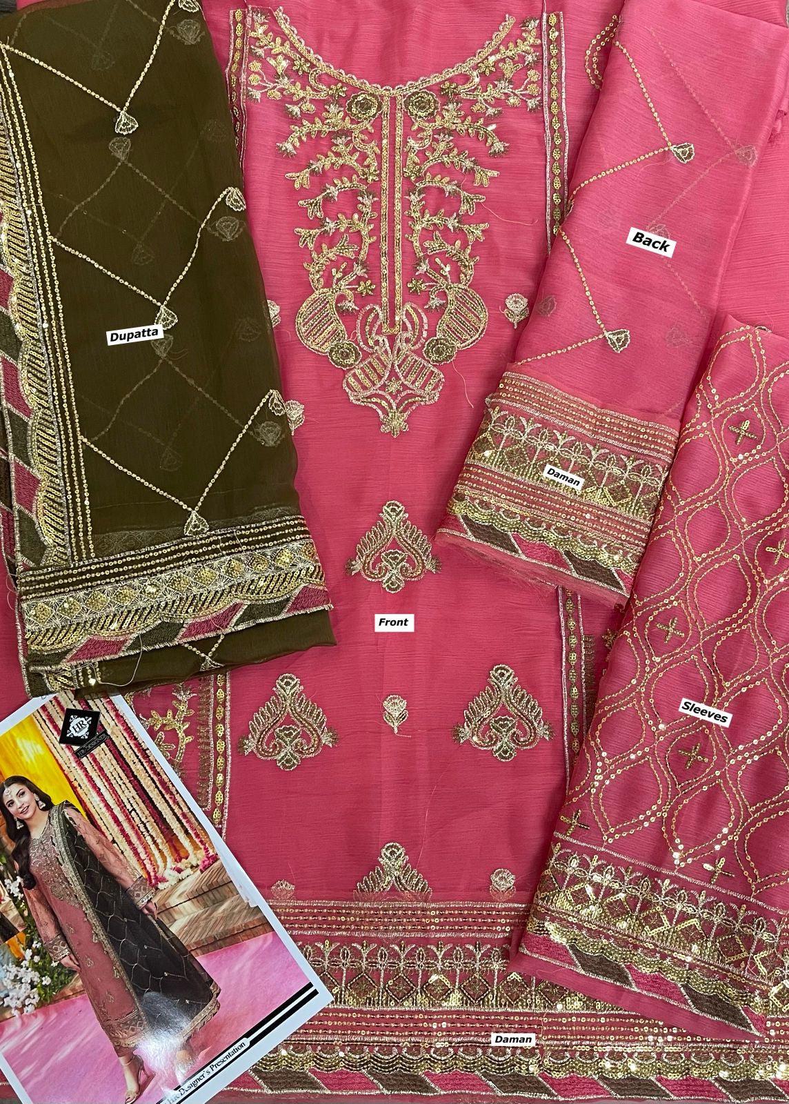 Asim Jofa Chiffon Suit-Replica Suits-Replica Zone