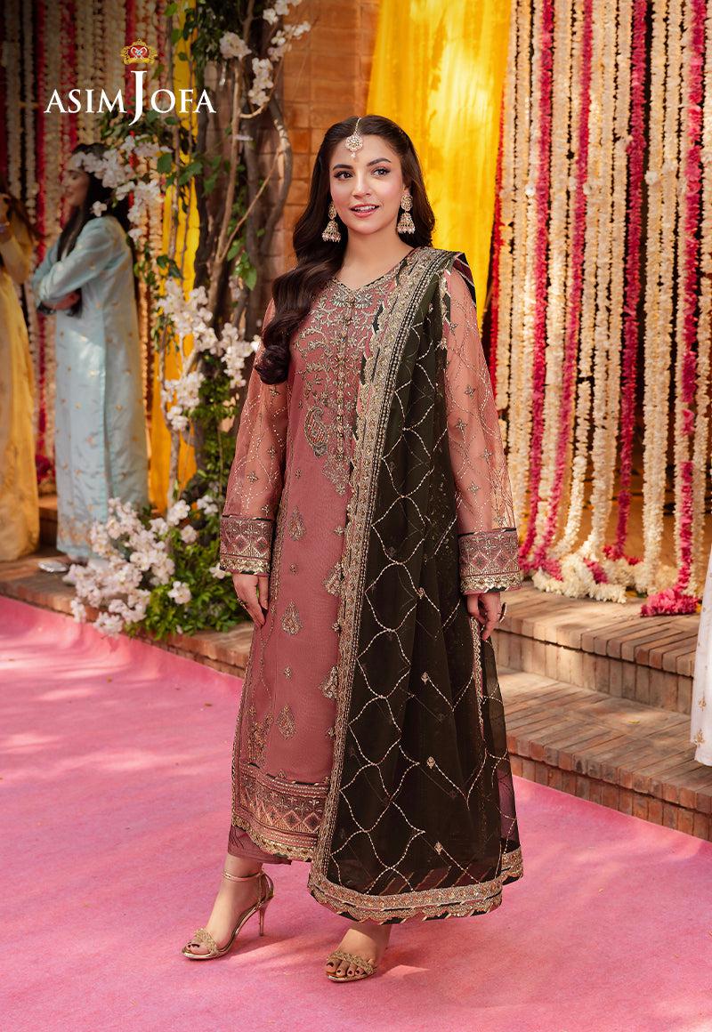 Asim Jofa Chiffon Suit-Replica Suits-Replica Zone