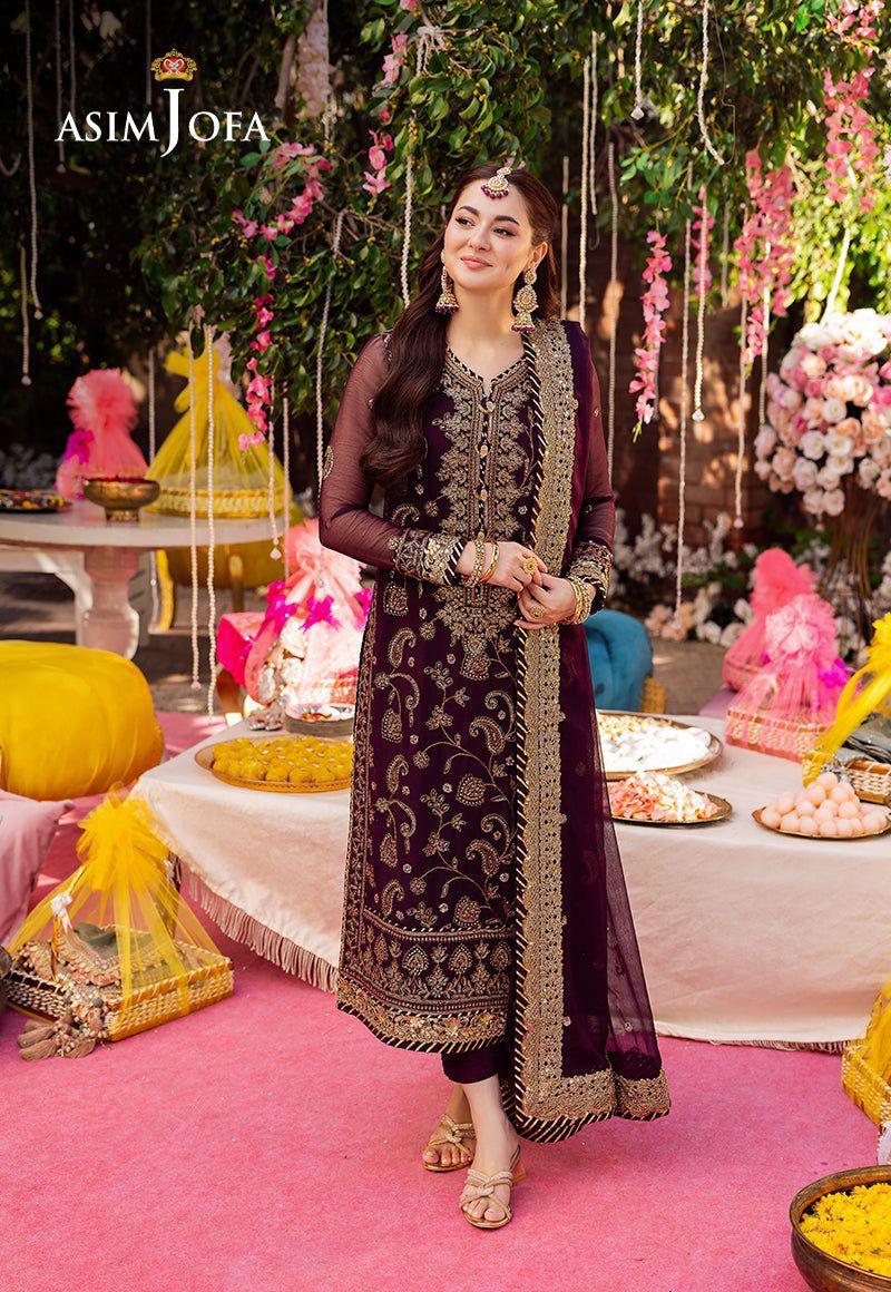 Asim Jofa Chiffon Suit-Replica Suits-Replica Zone