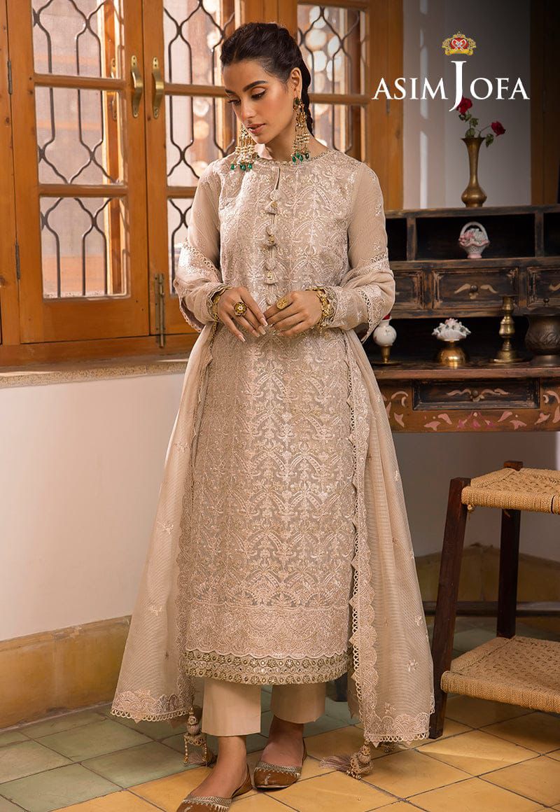 Asim Jofa Chiffon Suit-Replica Suits-Replica Zone