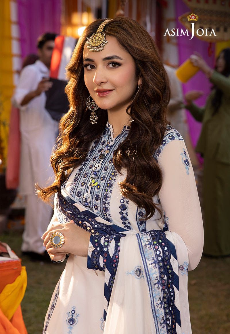 Asim Jofa Chiffon Suit-Replica Suits-Replica Zone