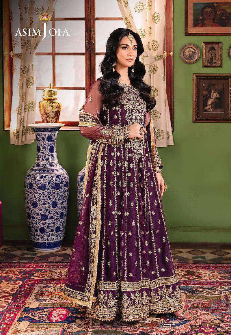 Asim Jofa Net Frock-Bridal Suits-Replica Zone