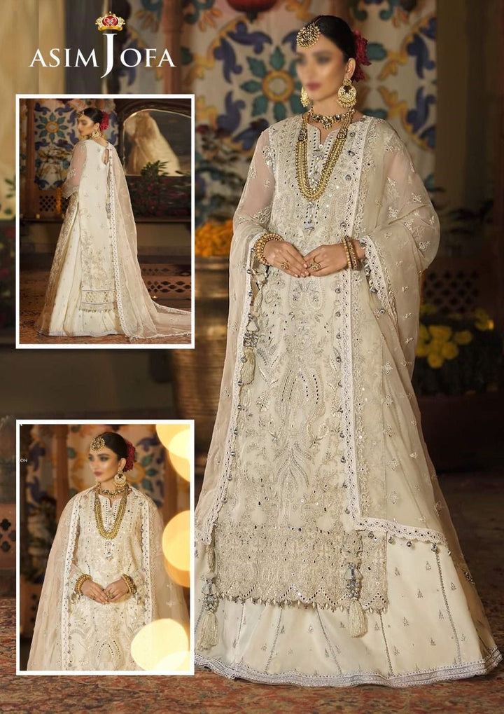 Asim Jofa Organza Bridal Suit-Bridal Suits-Replica Zone