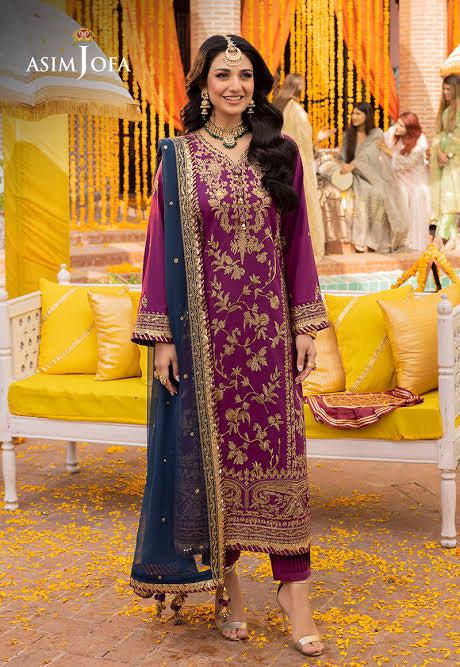 Asim Jofa-Purple-Chiffon-Replica Zone