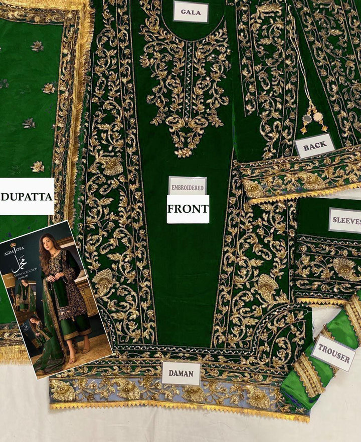 Asim Jofa Velvet Suit-Replica Suits-Replica Zone