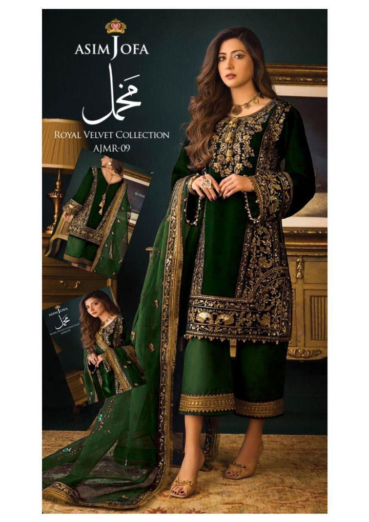 Asim Jofa Velvet Suit-Replica Suits-Replica Zone